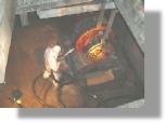 dry ice blasting used for cleaning electrical motor winding